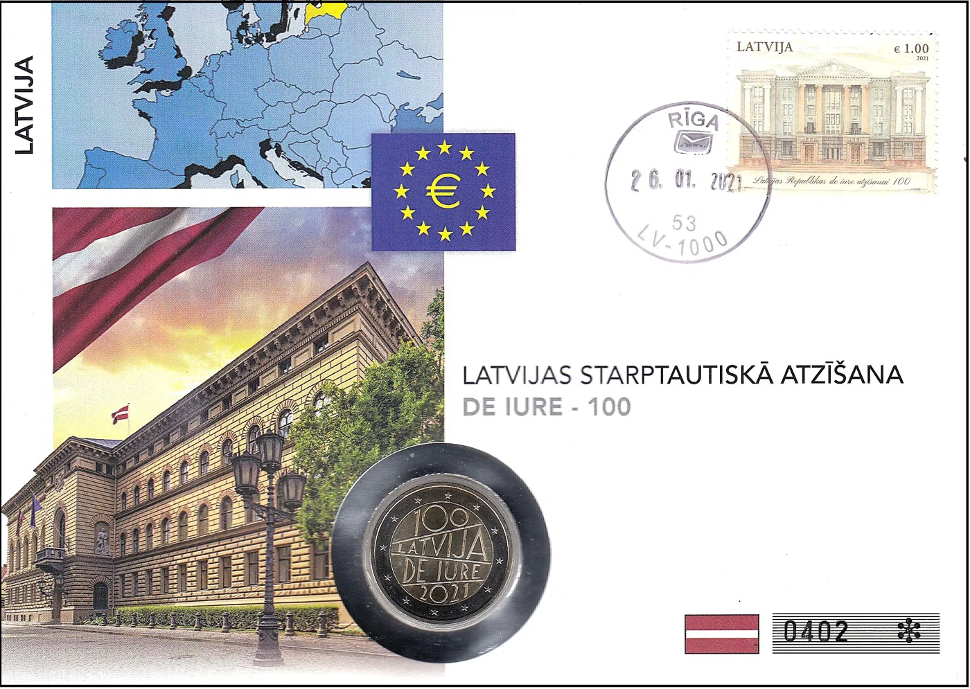 100. OBLETNICA " DE IURE " MEDNARODNEGA PRIZNANJA LATVIJE
